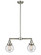 Franklin Restoration LED Island Pendant in Brushed Satin Nickel (405|209-SN-G204-6-LED)