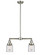 Franklin Restoration Two Light Island Pendant in Brushed Satin Nickel (405|209-SN-G52)
