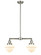 Franklin Restoration Two Light Island Pendant in Brushed Satin Nickel (405|209-SN-G531)