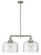 Franklin Restoration Two Light Island Pendant in Brushed Satin Nickel (405|209-SN-G72-L)