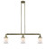 Franklin Restoration LED Island Pendant in Antique Brass (405|213-AB-G181S-LED)