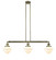 Franklin Restoration Three Light Island Pendant in Antique Brass (405|213-AB-G531)