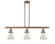 Franklin Restoration Three Light Island Pendant in Antique Copper (405|213-AC-G192)