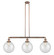Franklin Restoration Three Light Island Pendant in Antique Copper (405|213-AC-G202-10)