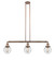 Franklin Restoration Three Light Island Pendant in Antique Copper (405|213-AC-G204-6)