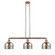 Franklin Restoration Three Light Island Pendant in Antique Copper (405|213-AC-G78)