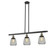 Franklin Restoration Three Light Island Pendant in Black Antique Brass (405|213-BAB-G142)