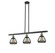 Franklin Restoration Three Light Island Pendant in Black Antique Brass (405|213-BAB-G173)