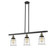 Franklin Restoration Three Light Island Pendant in Black Antique Brass (405|213-BAB-G182)