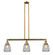 Franklin Restoration LED Island Pendant in Brushed Brass (405|213-BB-G142-LED)