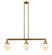 Franklin Restoration Three Light Island Pendant in Brushed Brass (405|213-BB-G201-6)