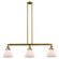 Franklin Restoration Three Light Island Pendant in Brushed Brass (405|213-BB-G41)