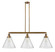 Franklin Restoration LED Island Pendant in Brushed Brass (405|213-BB-G44-L)
