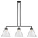 Franklin Restoration LED Island Pendant in Matte Black (405|213-BK-G44-L-LED)