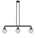 Franklin Restoration Three Light Island Pendant in Matte Black (405|213-BK-G534)