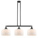 Franklin Restoration Three Light Island Pendant in Matte Black (405|213-BK-G71-L)