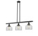 Franklin Restoration Three Light Island Pendant in Matte Black (405|213-BK-G72)