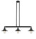 Franklin Restoration LED Island Pendant in Matte Black (405|213-BK-M6-LED)