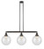 Franklin Restoration Three Light Island Pendant in Oil Rubbed Bronze (405|213-OB-G204-10)