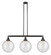 Franklin Restoration Three Light Island Pendant in Oil Rubbed Bronze (405|213-OB-G204-12)
