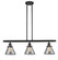 Franklin Restoration Three Light Island Pendant in Oil Rubbed Bronze (405|213-OB-G43)