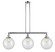 Franklin Restoration Three Light Island Pendant in Polished Chrome (405|213-PC-G202-10)