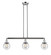 Franklin Restoration Three Light Island Pendant in Polished Chrome (405|213-PC-G204-6)