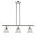 Franklin Restoration Three Light Island Pendant in Polished Nickel (405|213-PN-G62)