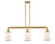 Franklin Restoration LED Island Pendant in Satin Gold (405|213-SG-G181-LED)