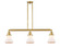 Franklin Restoration LED Island Pendant in Satin Gold (405|213-SG-G191-LED)