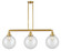 Franklin Restoration LED Island Pendant in Satin Gold (405|213-SG-G202-10-LED)