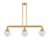 Franklin Restoration LED Island Pendant in Satin Gold (405|213-SG-G202-6-LED)