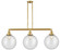 Franklin Restoration LED Island Pendant in Satin Gold (405|213-SG-G204-12-LED)