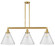 Franklin Restoration LED Island Pendant in Satin Gold (405|213-SG-G44-L-LED)