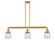 Franklin Restoration LED Island Pendant in Satin Gold (405|213-SG-G52-LED)