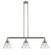 Franklin Restoration Three Light Island Pendant in Brushed Satin Nickel (405|213-SN-G42)
