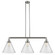 Franklin Restoration LED Island Pendant in Brushed Satin Nickel (405|213-SN-G44-L-LED)