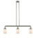 Franklin Restoration Three Light Island Pendant in Brushed Satin Nickel (405|213-SN-G51)
