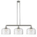 Franklin Restoration Three Light Island Pendant in Brushed Satin Nickel (405|213-SN-G72-L)