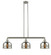 Franklin Restoration Three Light Island Pendant in Brushed Satin Nickel (405|213-SN-G78)