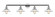 Franklin Restoration Four Light Bath Vanity in Polished Chrome (405|215-PC-G1)