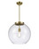 Essex LED Pendant in Antique Brass (405|221-1S-AB-G122-16-LED)