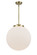 Franklin Restoration LED Pendant in Antique Brass (405|221-1S-AB-G201-16-LED)