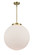 Franklin Restoration One Light Pendant in Antique Brass (405|221-1S-AB-G201-18)