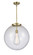 Essex One Light Pendant in Antique Brass (405|221-1S-AB-G204-18)