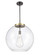 Essex LED Pendant in Black Antique Brass (405|221-1S-BAB-G122-18-LED)