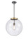 Franklin Restoration LED Pendant in Black Antique Brass (405|221-1S-BAB-G202-16-LED)
