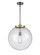Essex One Light Pendant in Black Antique Brass (405|221-1S-BAB-G204-16)