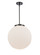 Franklin Restoration One Light Pendant in Matte Black (405|221-1S-BK-G201-16)