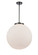 Franklin Restoration LED Pendant in Matte Black (405|221-1S-BK-G201-18-LED)